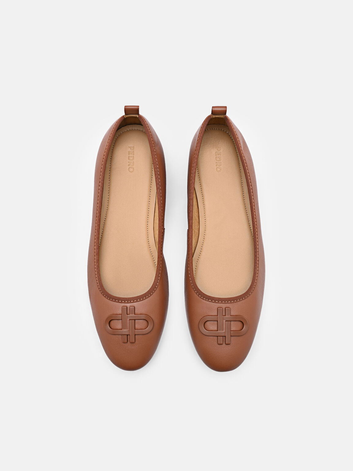 PEDRO Icon Flat Ballerina Kulit, 