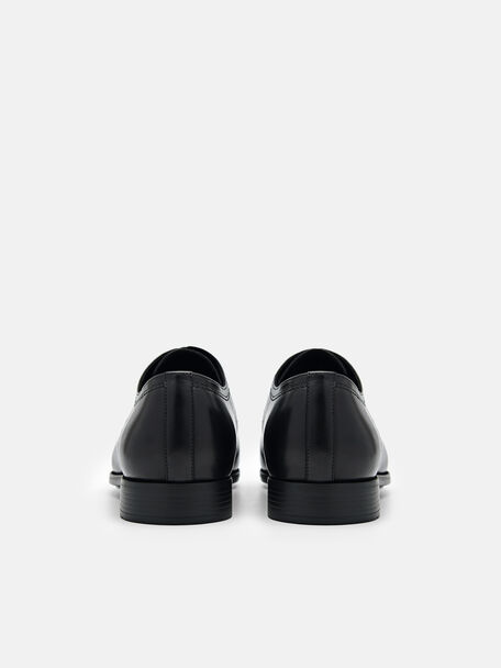 PEDRO Icon Leather Heel Sandals, Black