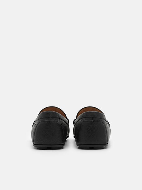 PEDRO Icon Leather Heel Sandals, Black