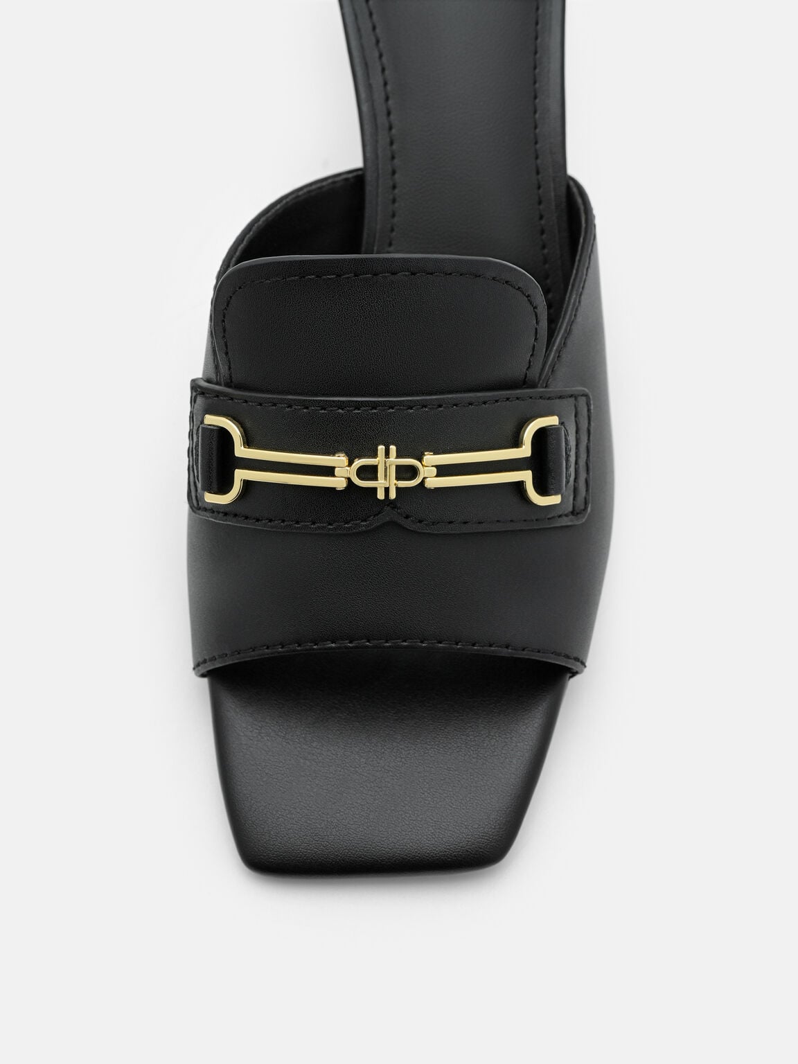 Alistair Leather Horsebit Heel Sandals, , hi-res