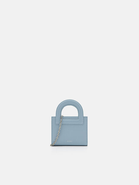 Pouch Mikro Kulit, Slate Blue