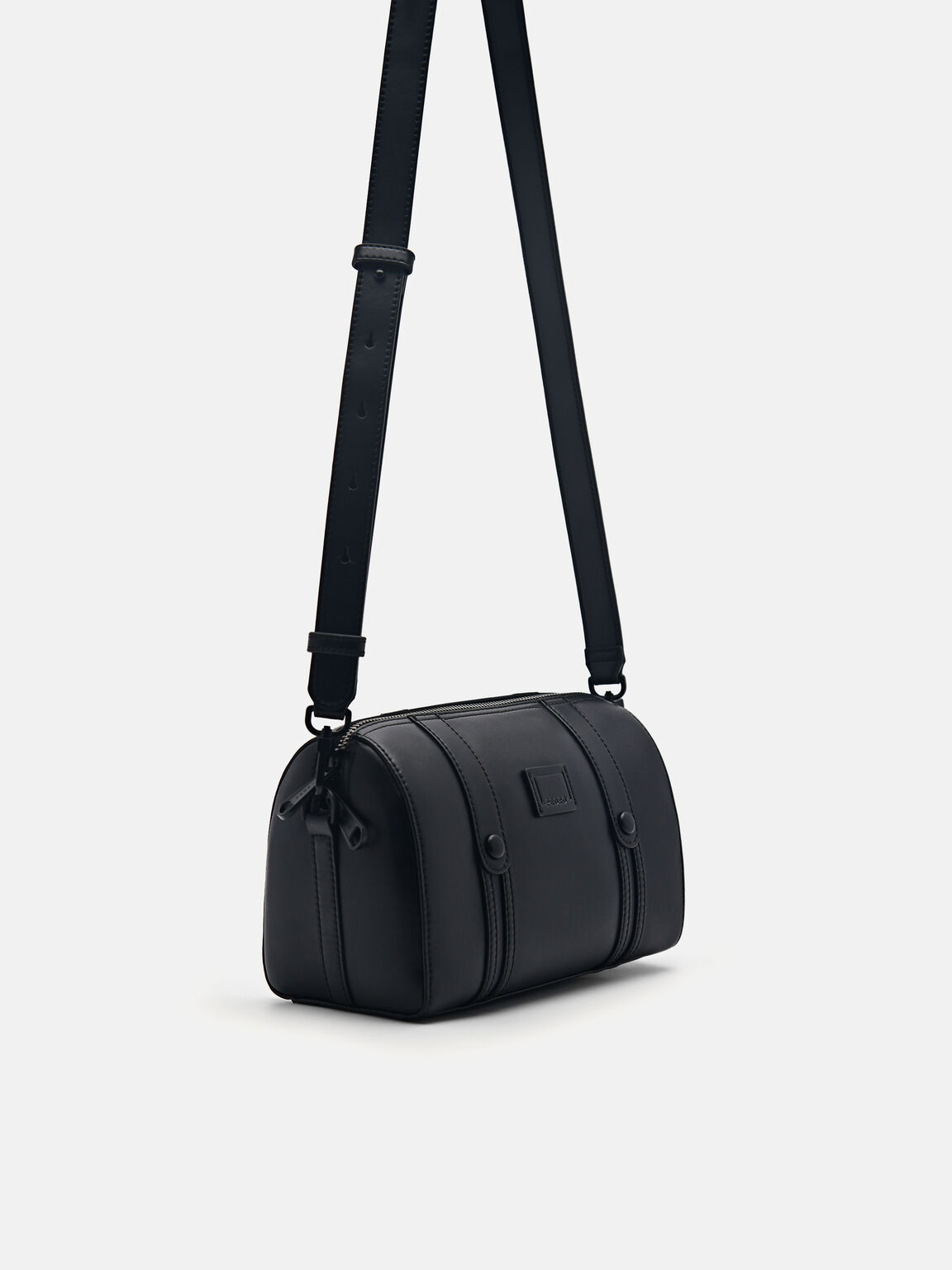 Monochrome Crossbody Bag, Black