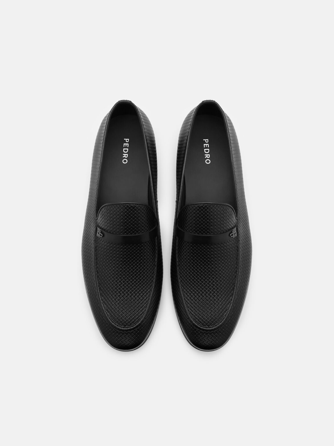 Woven Leather Loafers, 