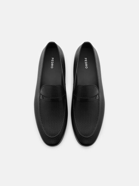 Woven Leather Loafers, 