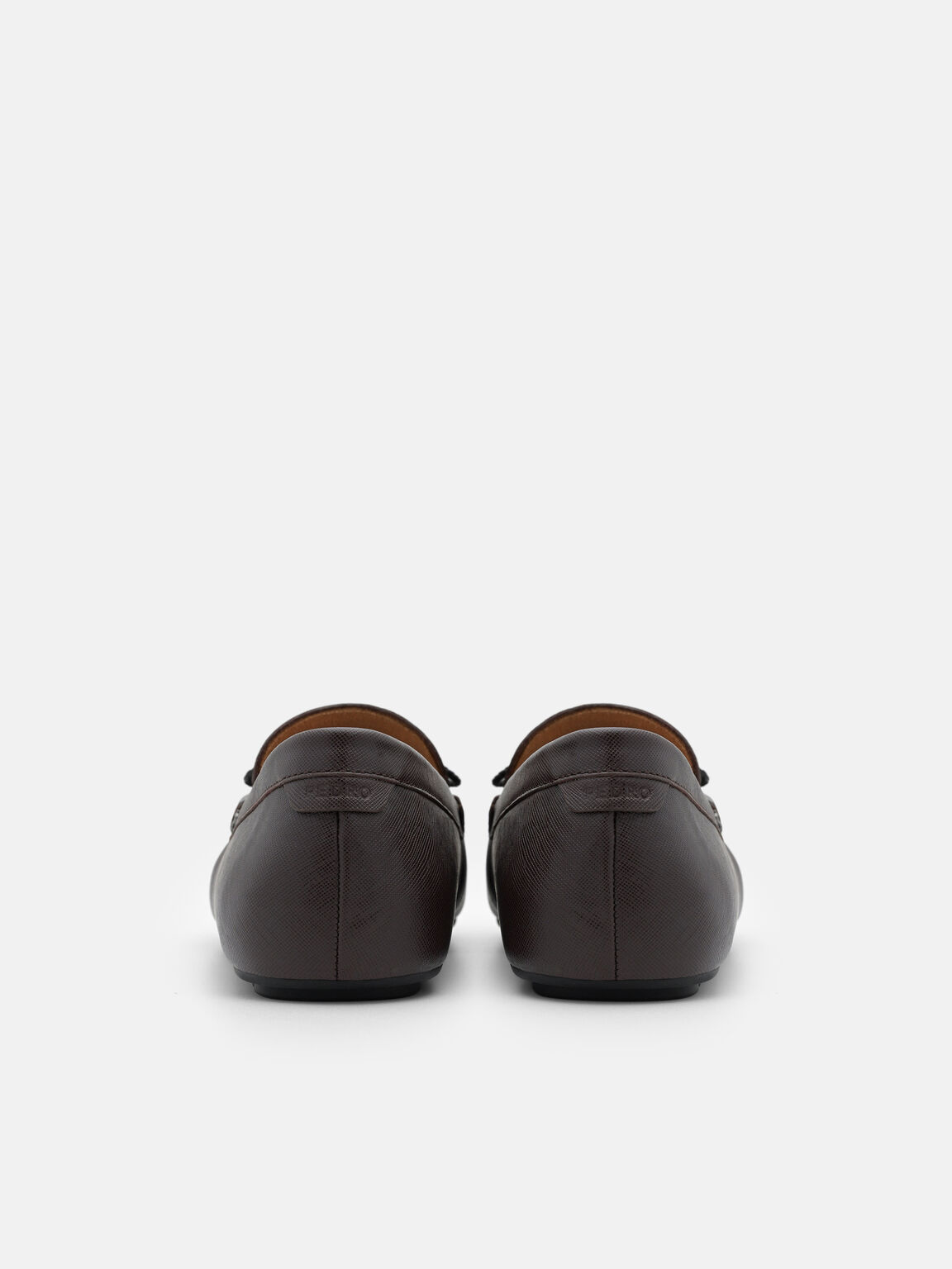 Saffiano Leather Bow Driving Shoes, , hi-res