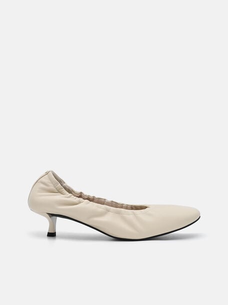 Sepatu Balerina Hak Kulit Gabrielle, , hi-res