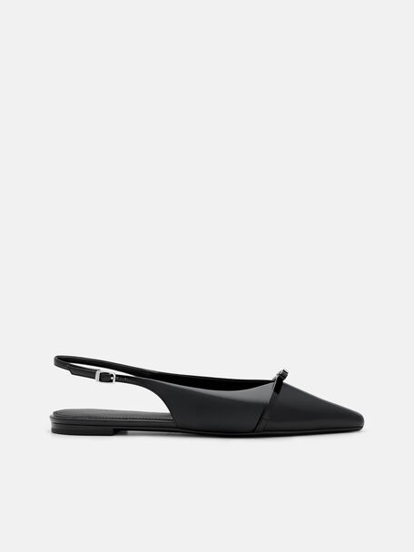 Sepatu Flat Slingback Kulit Jeanine, , hi-res