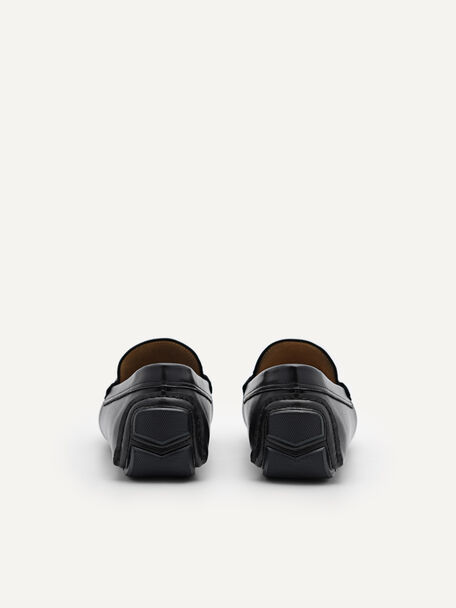 PEDRO Icon Leather Heel Sandals, Black