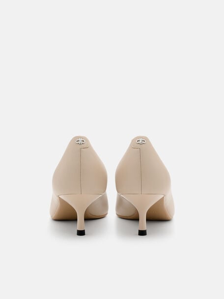 Quinn Leather Heel Pumps, , hi-res