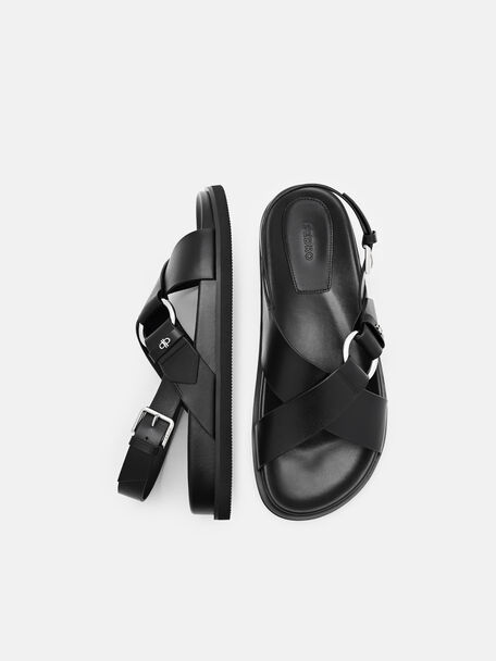 Goya Leather Backstrap Sandals, , hi-res