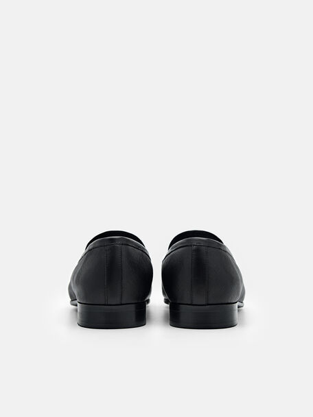 PEDRO Icon Leather Heel Sandals, Black
