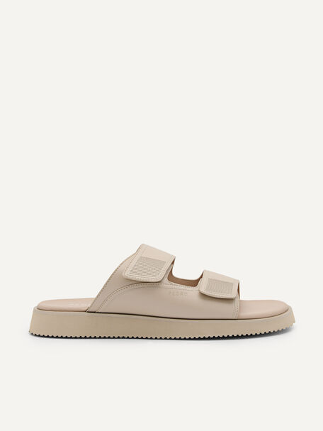 Slide Sandals, Taupe, hi-res