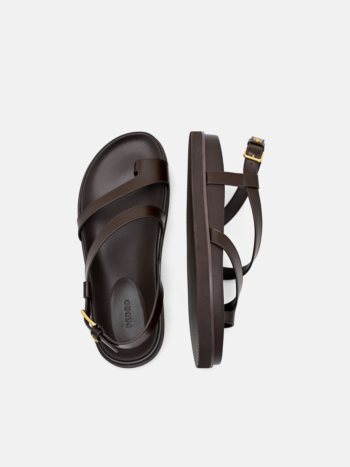 Sandal Bakcstrap Kulit, , hi-res