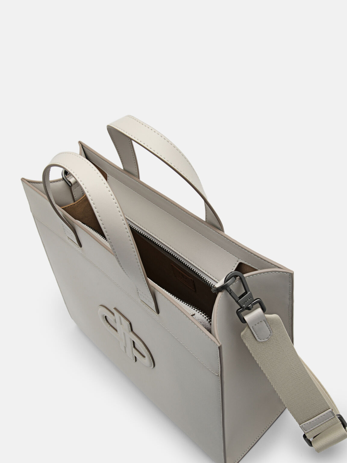 Tas Jinjing kulit PEDRO Icon, Taupe