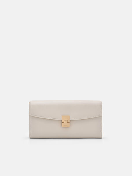 Jattle Leather Bi-Fold Long Wallet, 