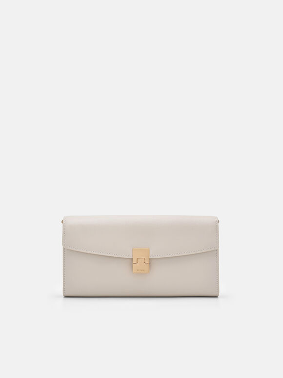 Jattle Leather Bi-Fold Long Wallet, 