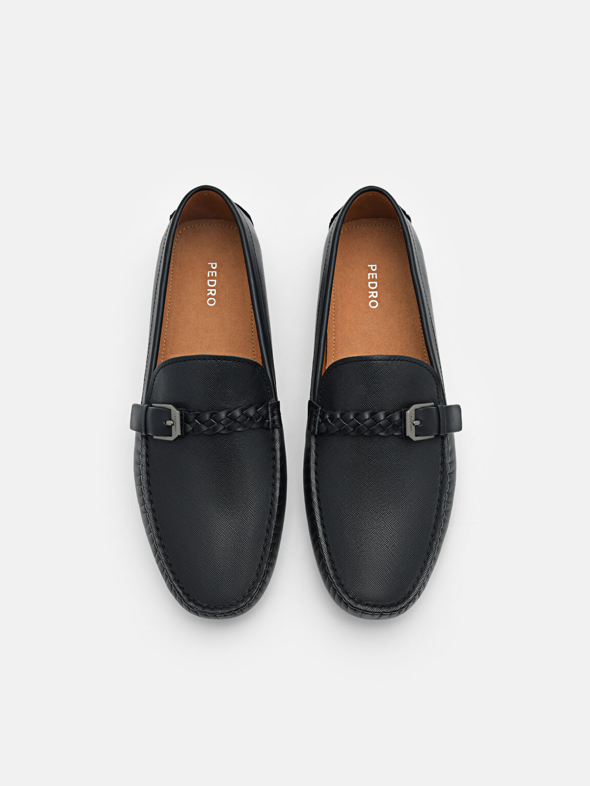 Sepatu Kulit Driving Saffiano, 