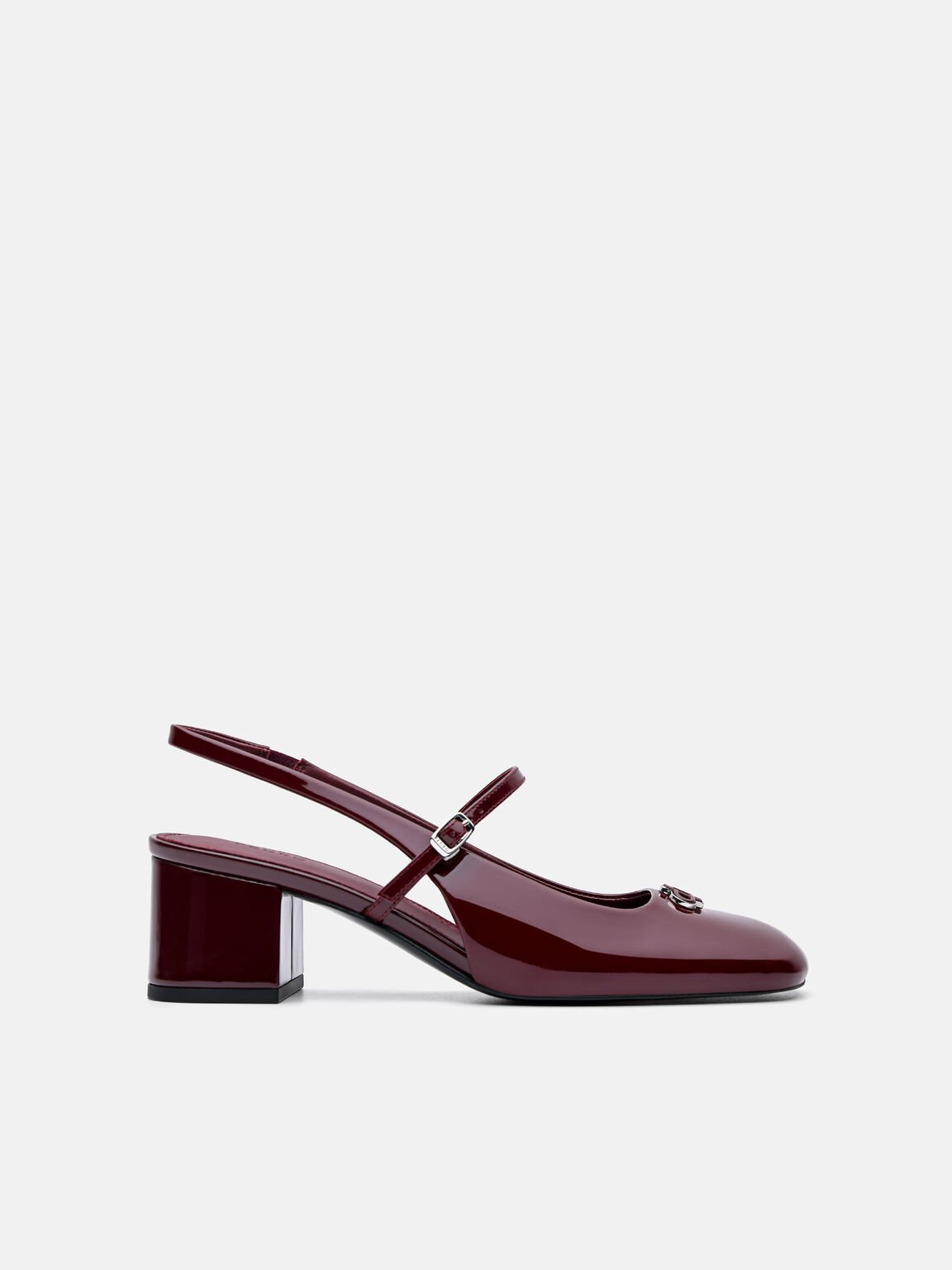 PEDRO Studio Pumps Slingback Kulit Patent, 