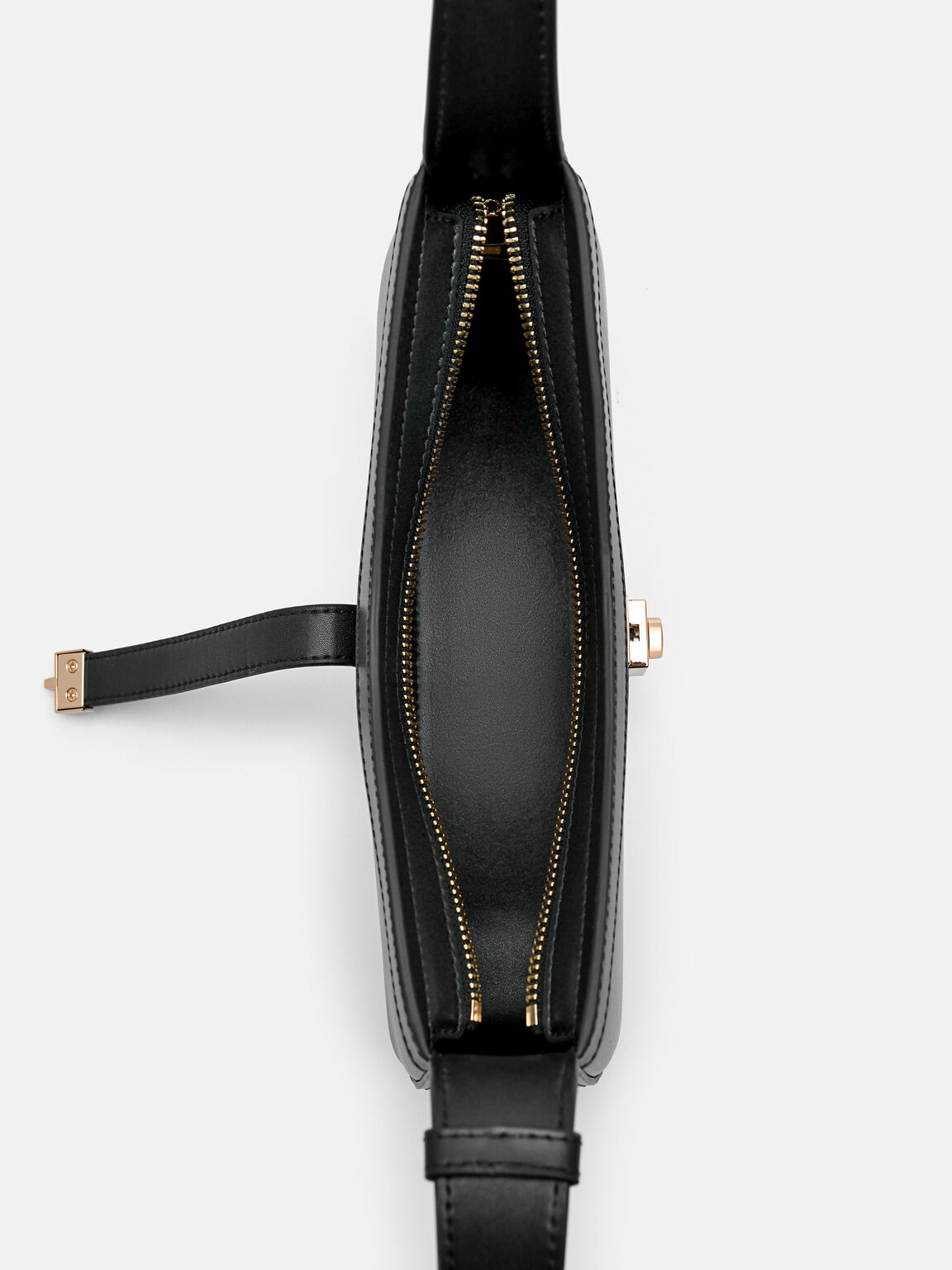 PEDRO Studio Farida Leather Shoulder Bag, Black