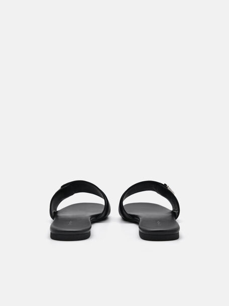 PEDRO Icon Leather Heel Sandals, Black PEDRO Icon Leather Heel Sandals, Black