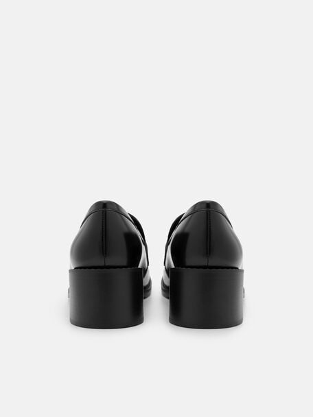 Alistair Leather Heel Loafers, , hi-res