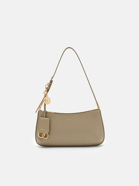 Jatte Leather Charm Shoulder Bag, , hi-res