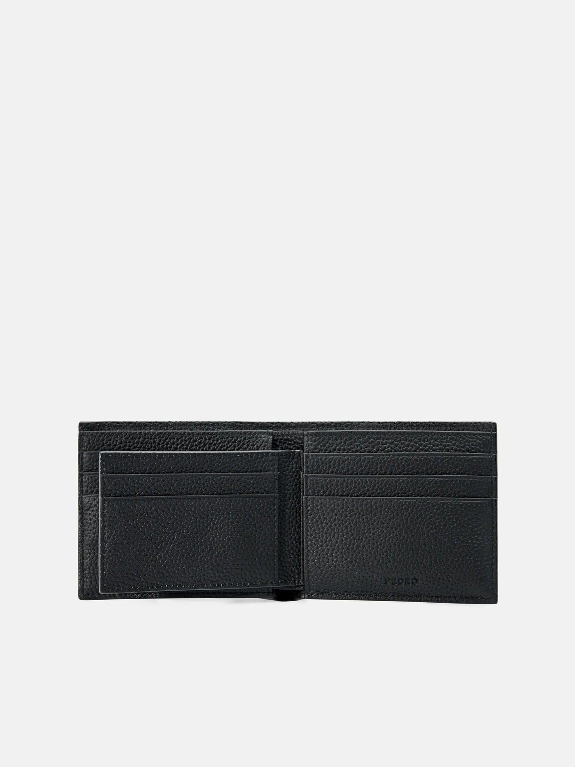 Dompet Bi-Fold Kulit Embos dengan Sisipan, 