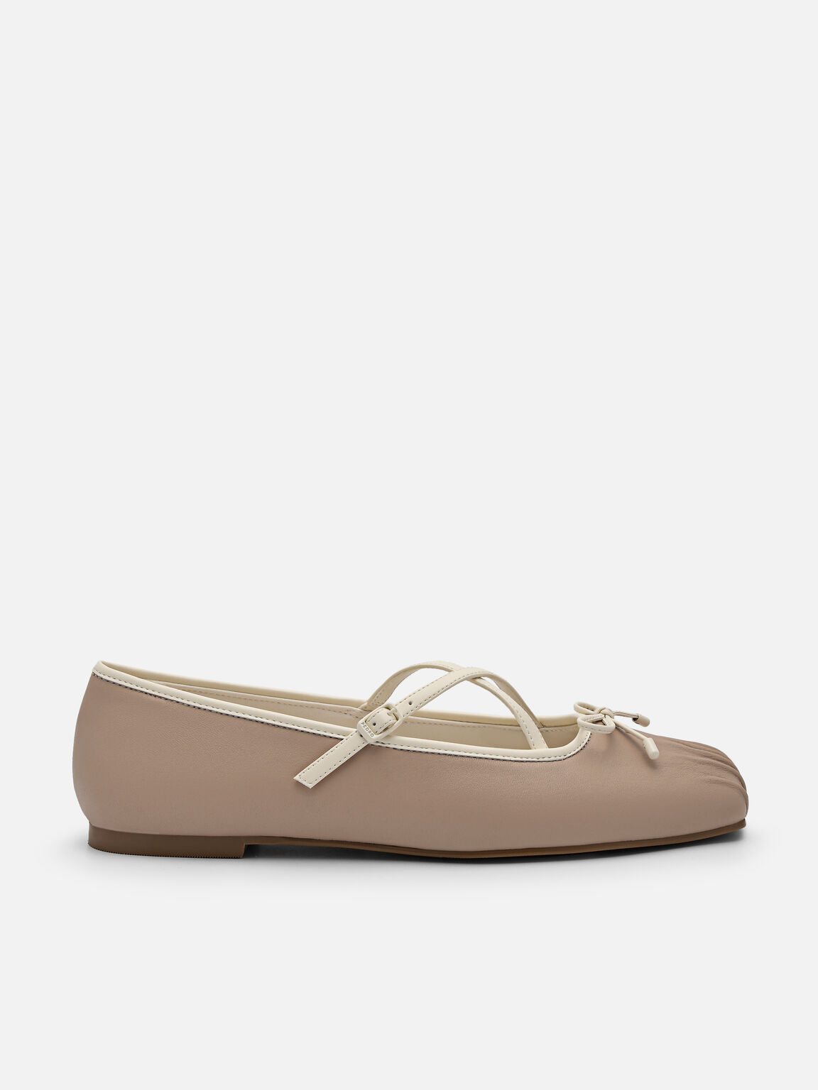 Sepatu Flat Balerina Kulit Nica, , hi-res