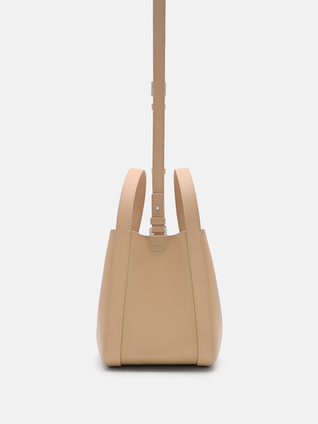 Dana Leather Bucket Bag, , hi-res