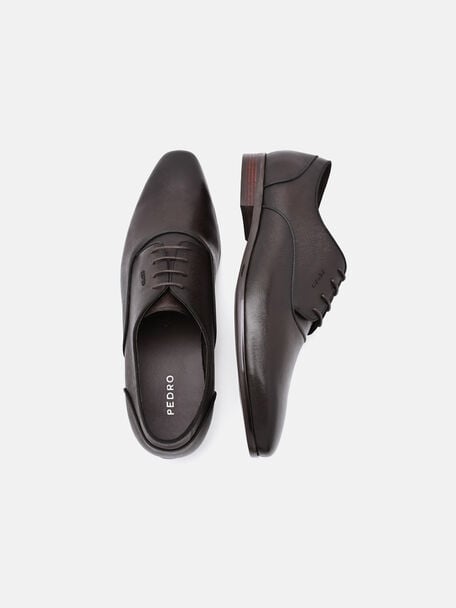 Saffiano Leather Derby Shoes, , hi-res