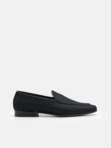 PEDRO Icon Fabric Loafers, Black, hi-res
