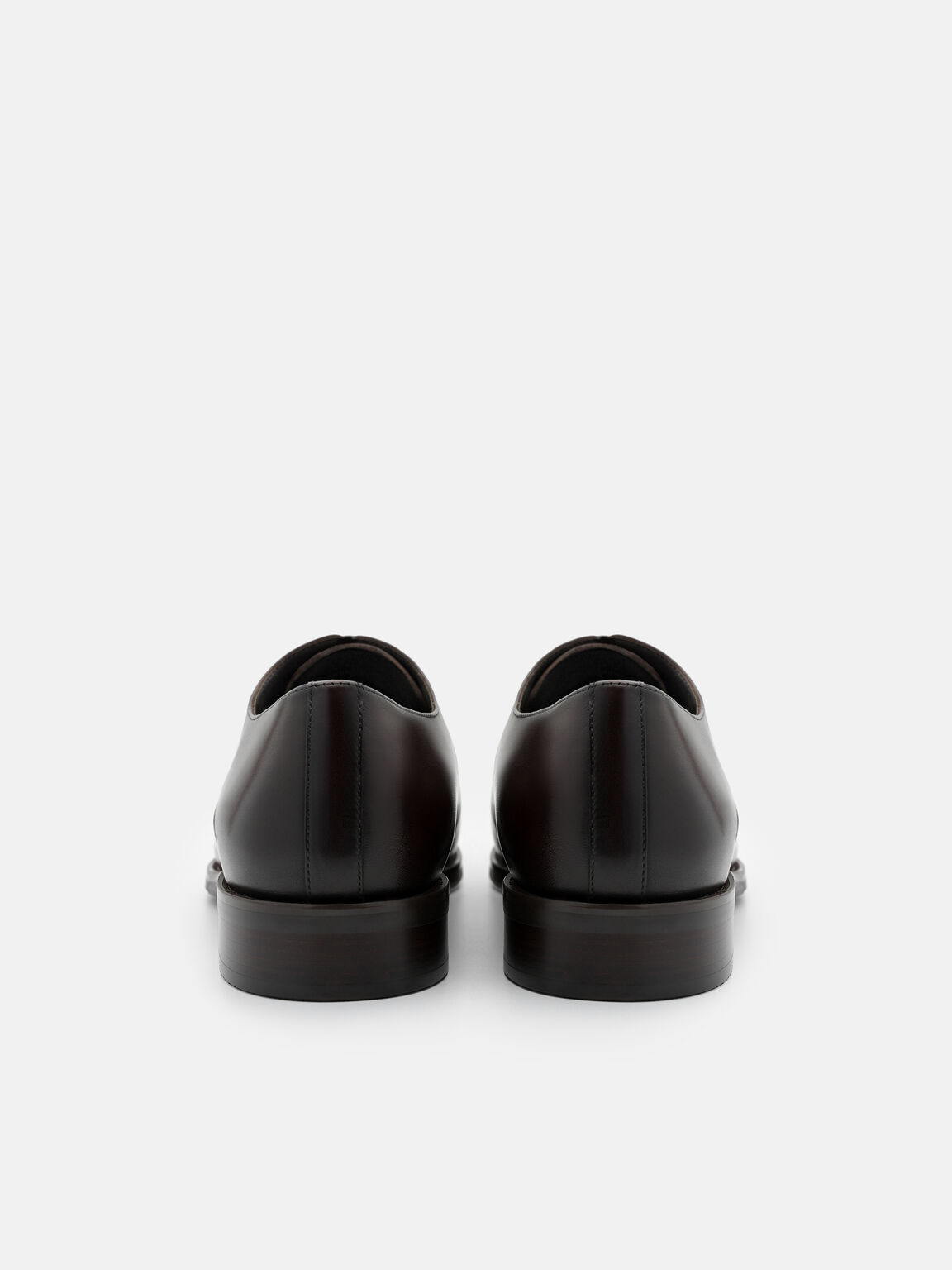 Burnished Leather Derby Shoes, 