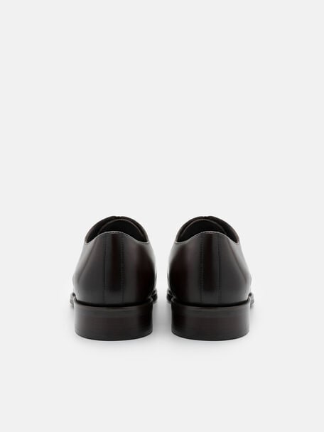 Burnished Leather Derby Shoes, 