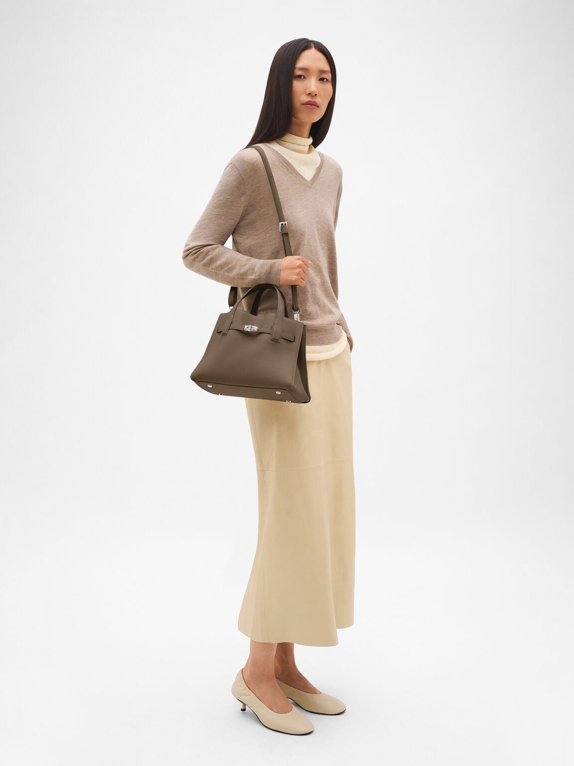 Tas Tangan Kulit Sedang Danielle, , hi-res