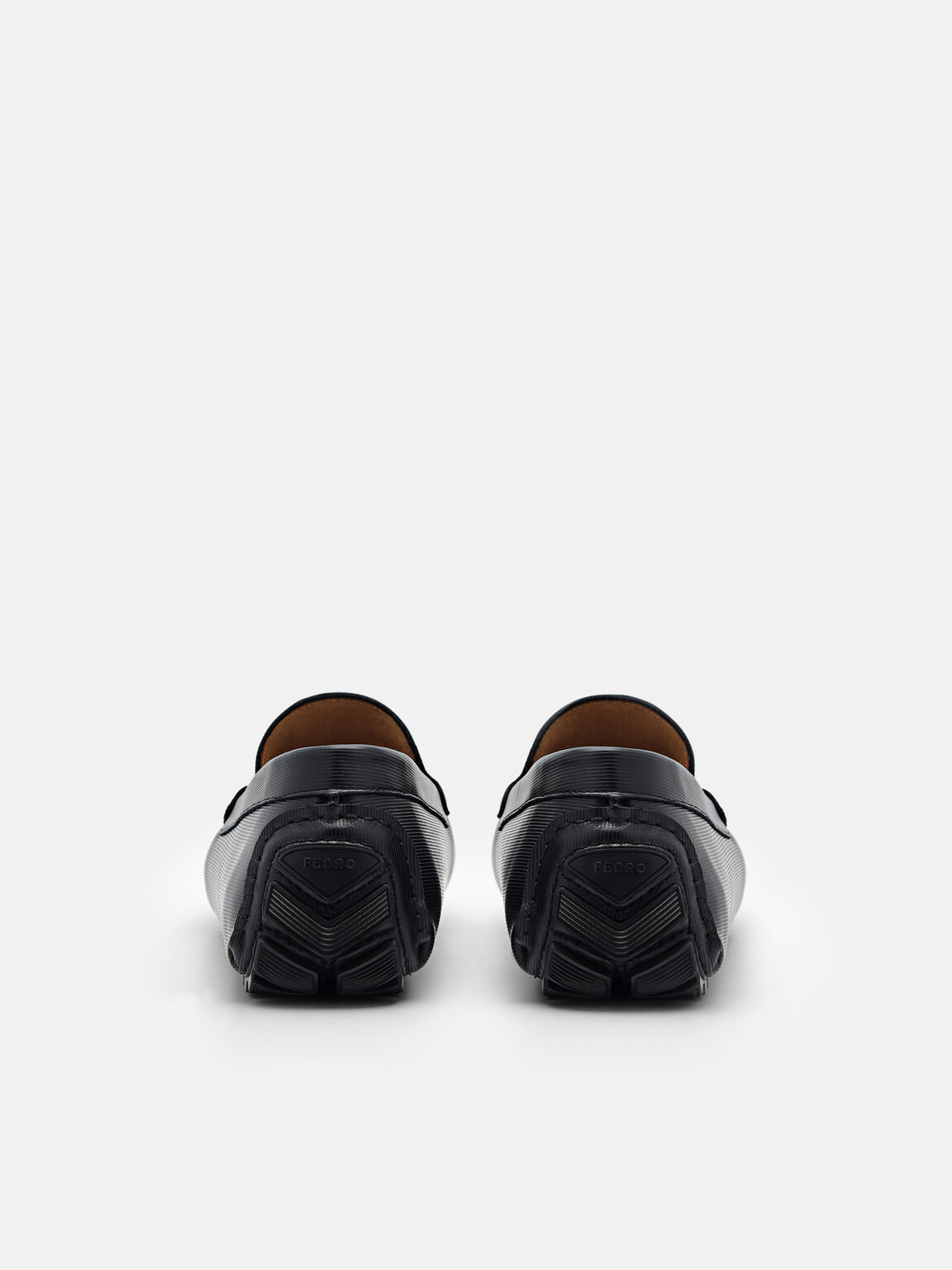 Embossed Leather Penny Loafers, , hi-res