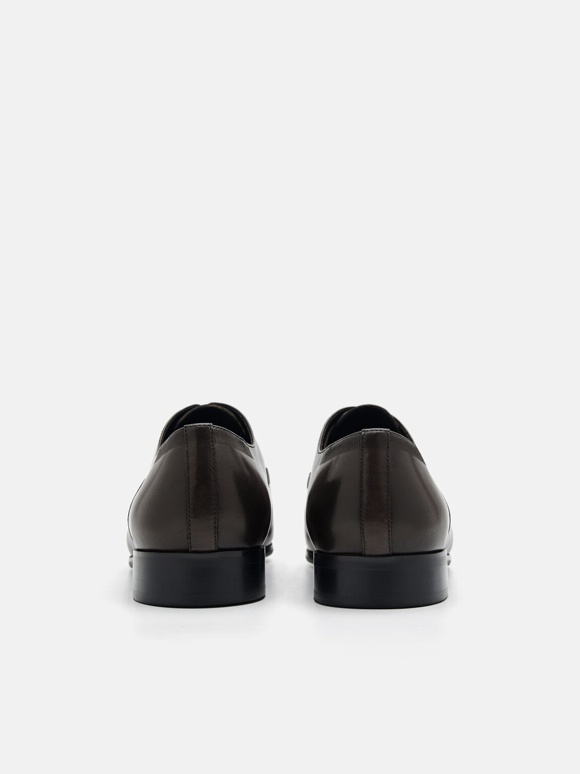 Burnished Leather Oxford Shoes, 
