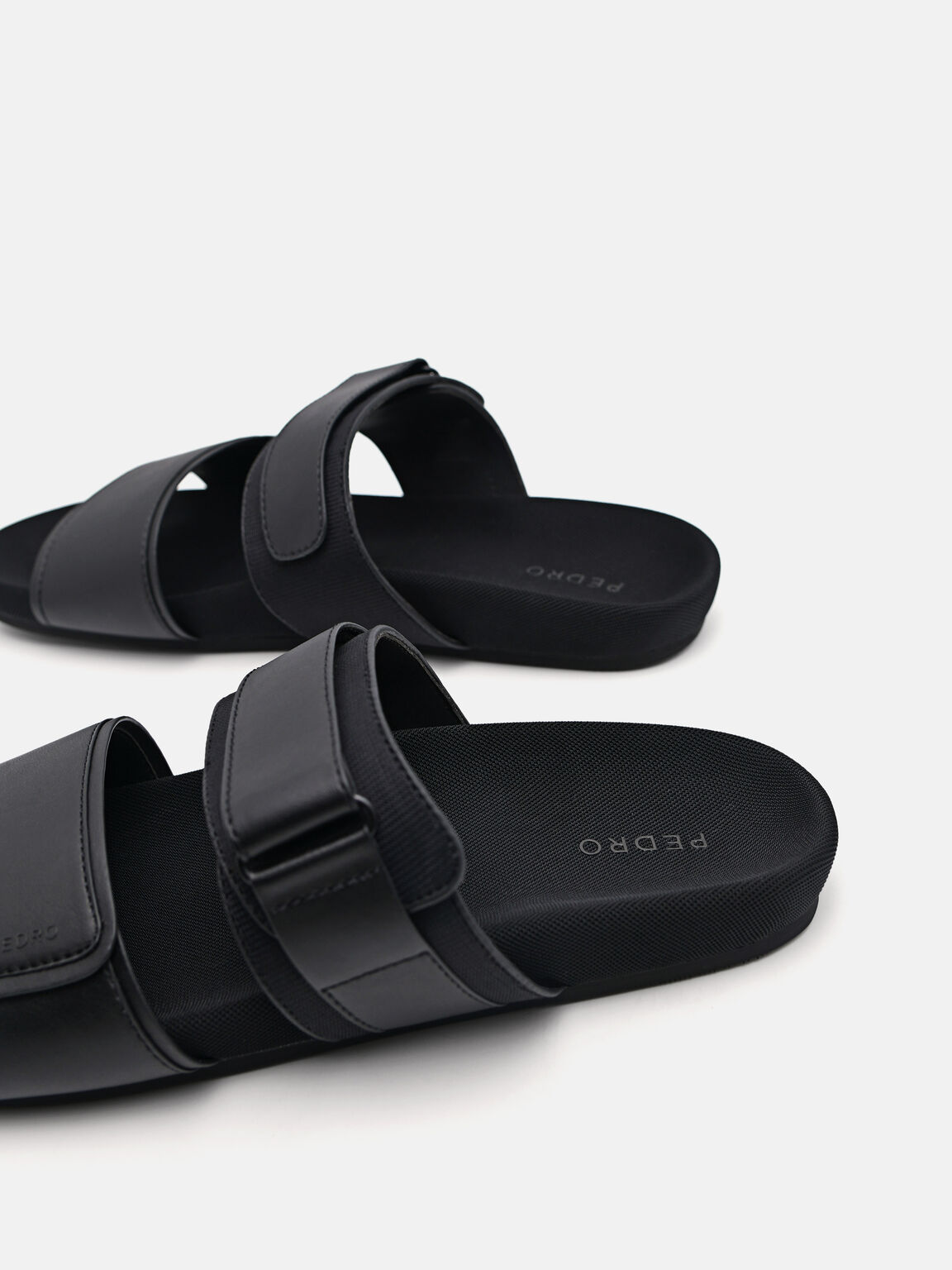 Double Strap Slide Sandals, 