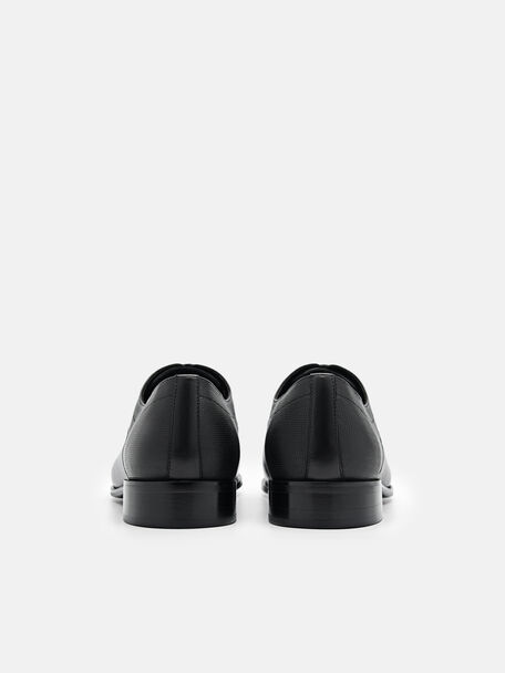 PEDRO Icon Leather Heel Sandals, Black