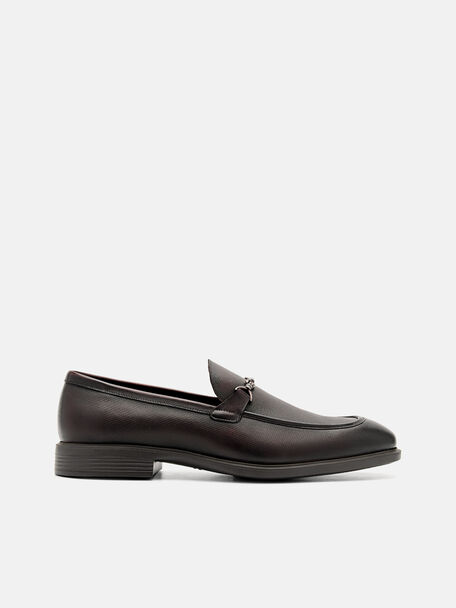 Altitude Lightweight Leather Horsebit Loafers, Dark Brown, hi-res