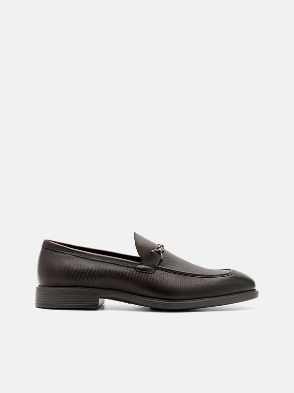 Altitude Lightweight Leather Horsebit Loafers, Dark Brown, hi-res