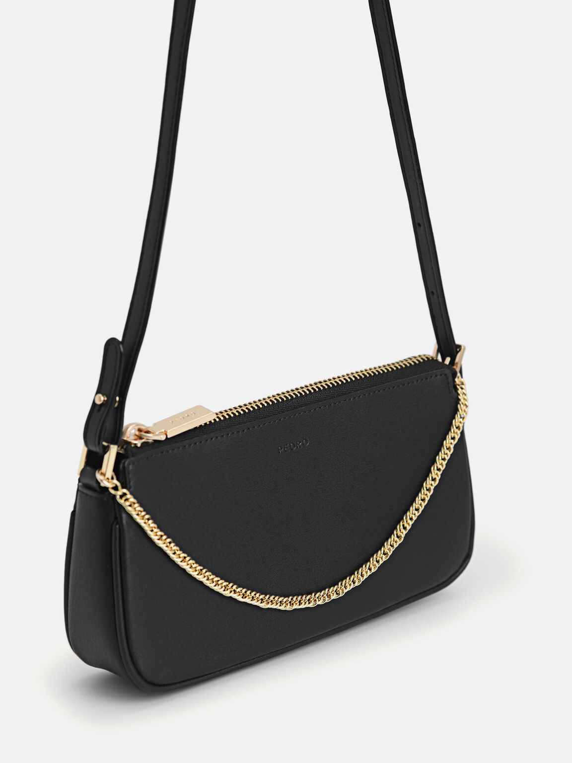 Pouch Kulit Maddy, Black, hi-res