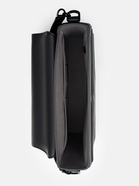 Patrice Tumbled Leather Messenger Bag, 