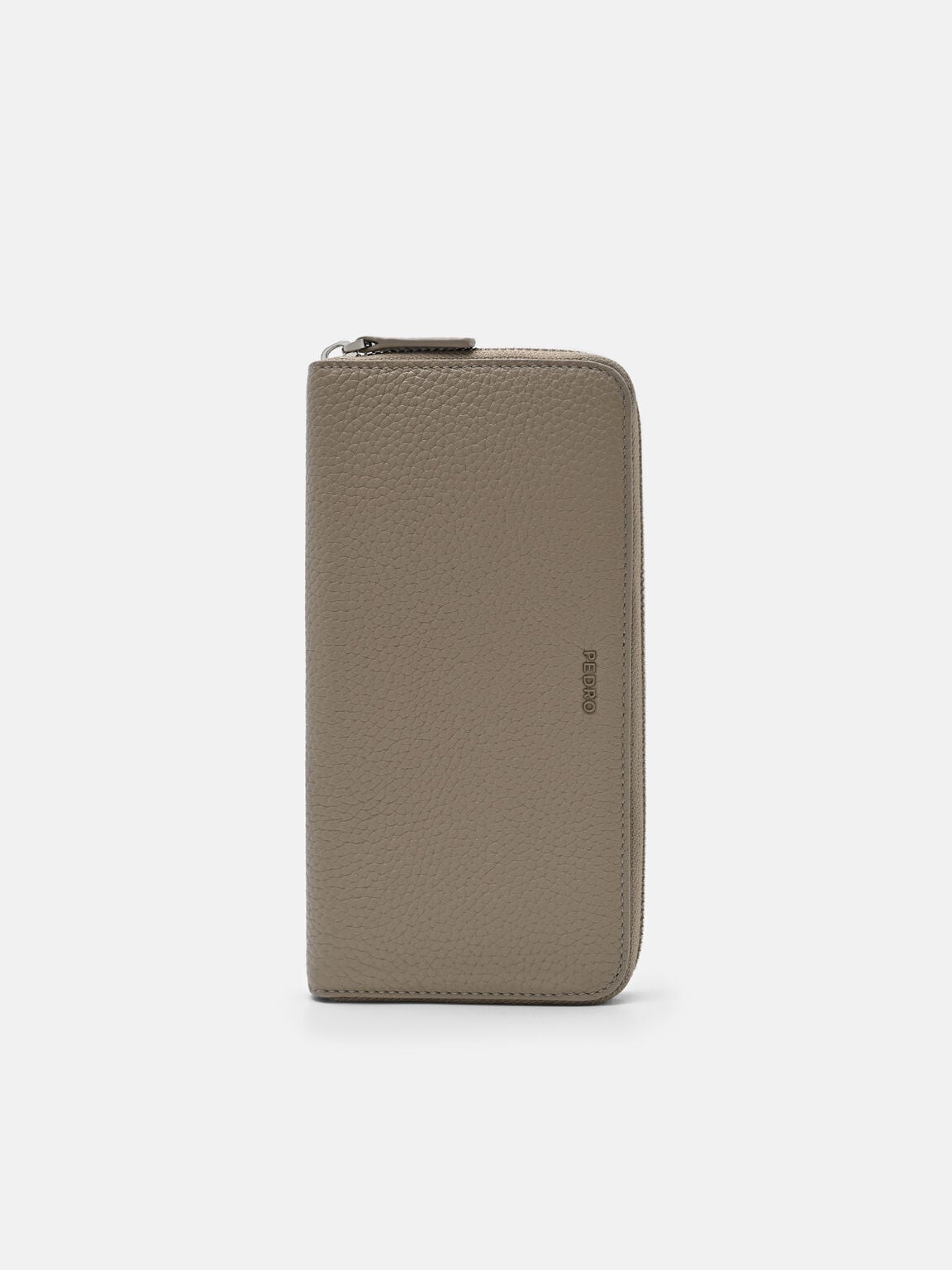 Tumbled Leather Long Wallet, 