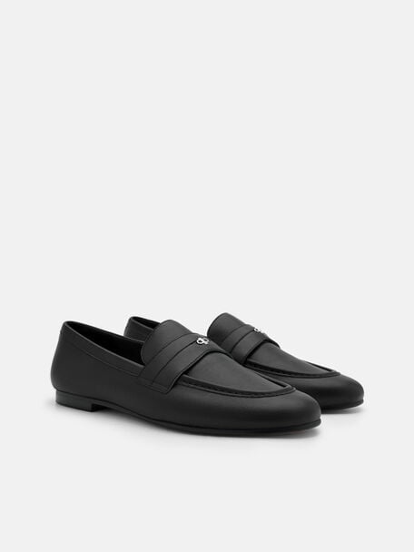 Beck Leather Penny Loafers, , hi-res