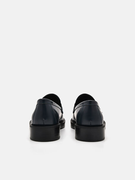 PEDRO Icon Leather Heel Sandals, Black