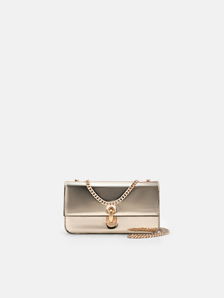 Leather Travel Organizer, Gold, hi-res