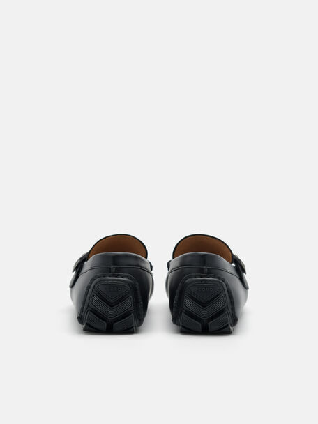 PEDRO Icon Leather Heel Sandals, Black