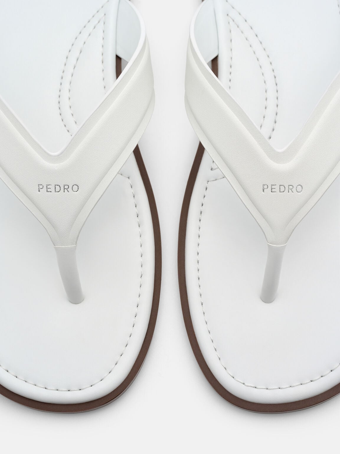 Leather Thong Sandals, , hi-res