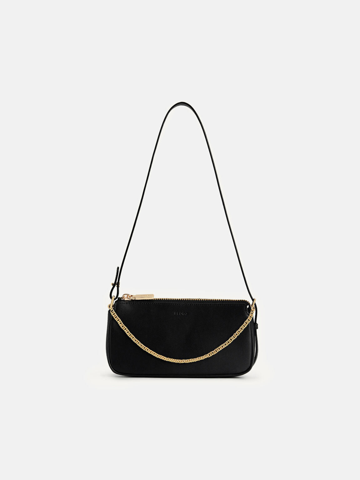 Pouch Kulit Maddy, Black, hi-res