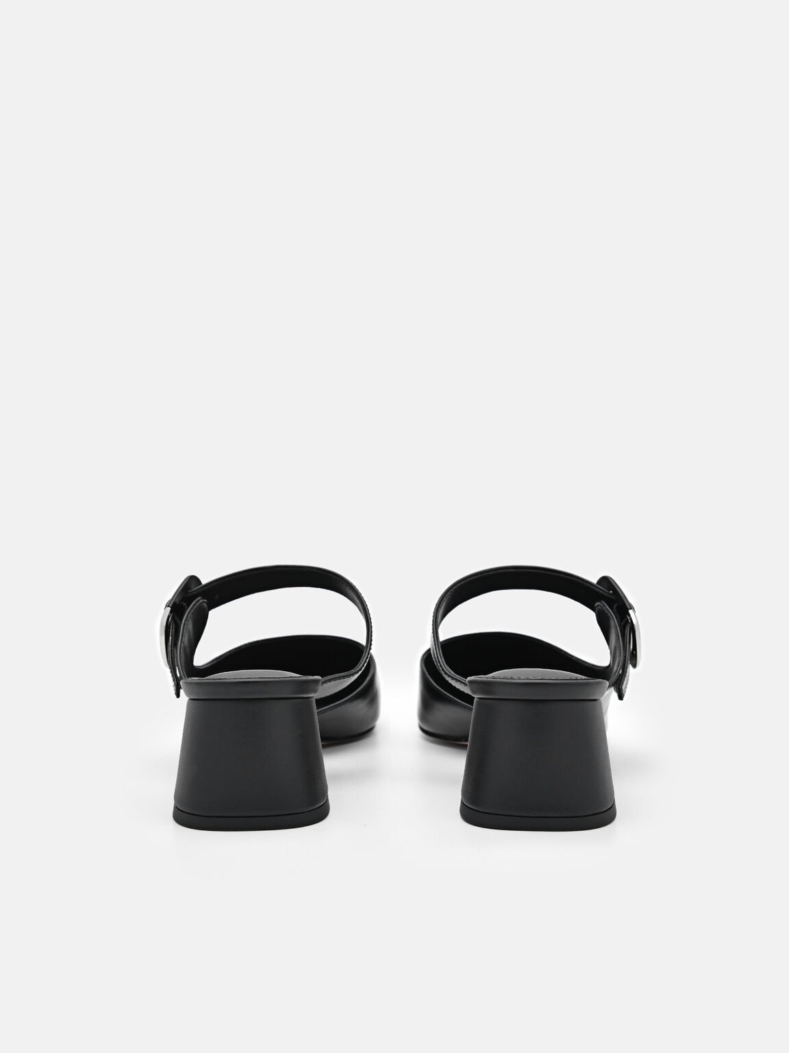 Bridget Leather Heel Mules, , hi-res